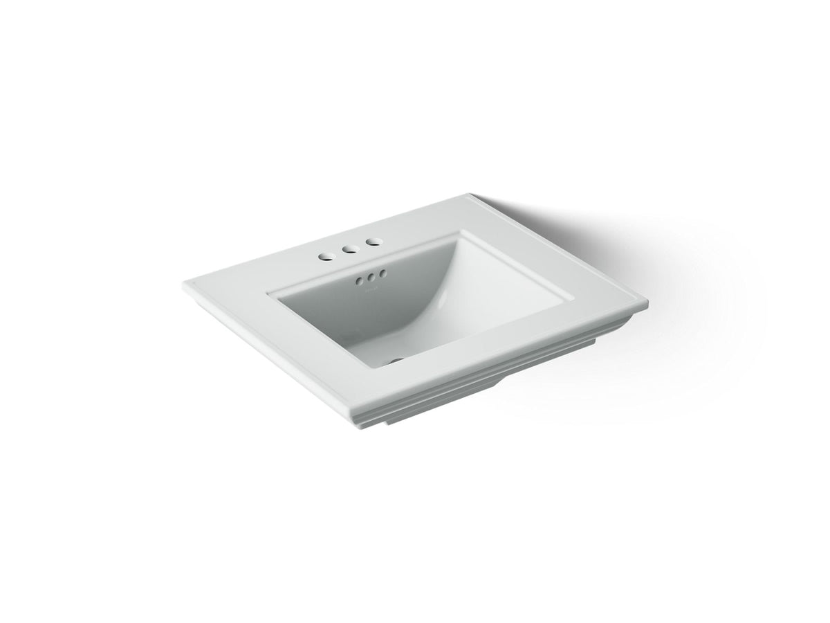 KOHLER K-29999-4-95 Memoirs Stately 25" Pedestal/Console Table Bathroom Sink - Ice Grey