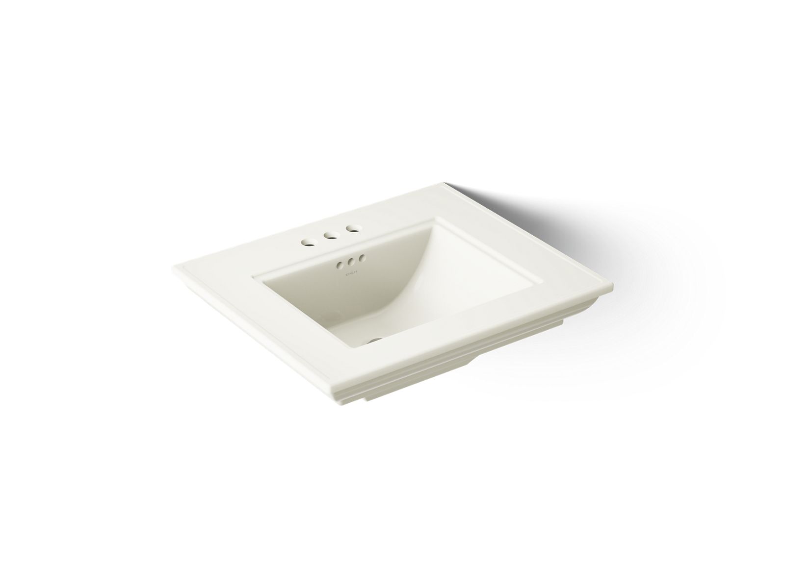 KOHLER K-29999-4-96 Memoirs Stately 25" Pedestal/Console Table Bathroom Sink - Biscuit