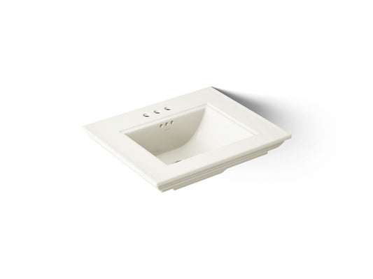 KOHLER K-29999-4-96 Memoirs Stately 25" pedestal/console table bathroom sink - Biscuit