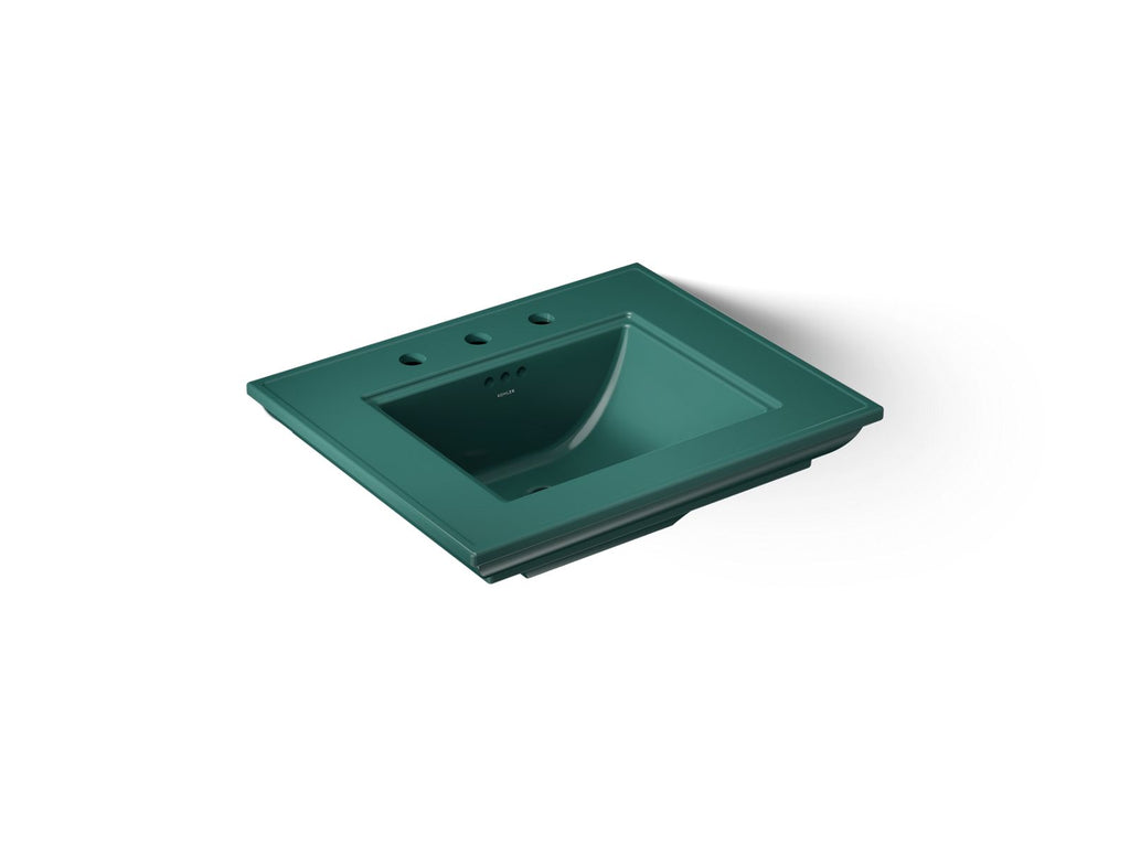 KOHLER K-29999-8-17 Memoirs Stately 25" Pedestal/Console Table Bathroom Sink - Teal