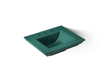 KOHLER K-29999-8-17 Memoirs Stately 25" pedestal/console table bathroom sink - Teal