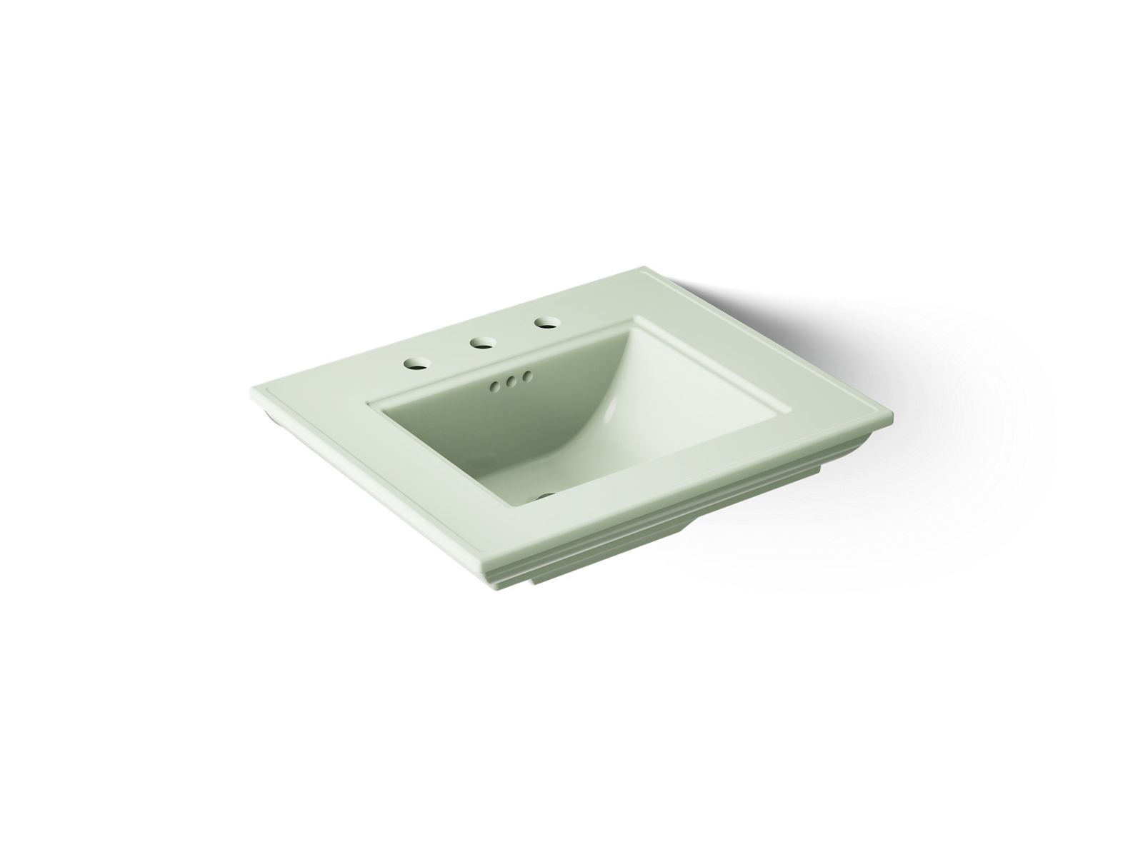 KOHLER K-29999-8-42 Memoirs Stately 25" pedestal/console table bathroom sink - Aspen Green
