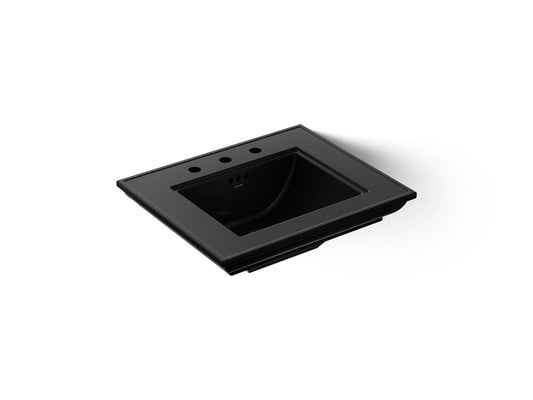 KOHLER K-29999-8-7 Memoirs Stately 25" pedestal/console table bathroom sink - Black Black