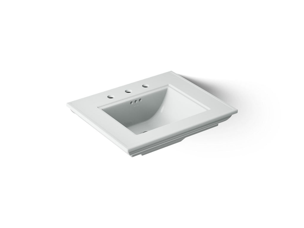 KOHLER K-29999-8-95 Memoirs Stately 25" Pedestal/Console Table Bathroom Sink - Ice Grey