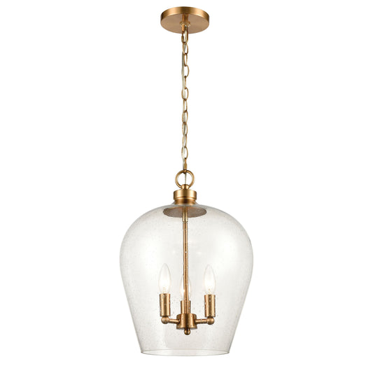 ELK SHOWROOM 30075/3 Darlene 13'' Wide 3-Light Pendant - Satin Brass