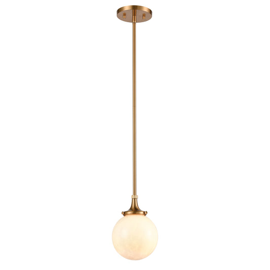 ELK SHOWROOM 30145/1 Beverly Hills 6'' Wide 1-Light Mini Pendant - Satin Brass