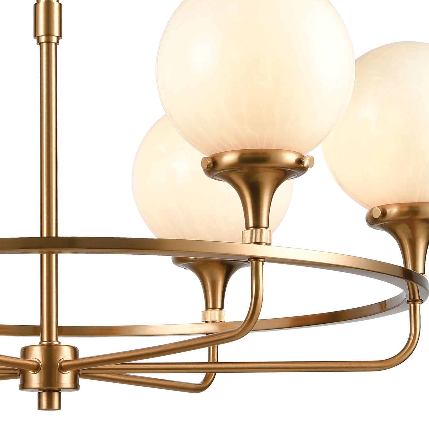 ELK SHOWROOM 30146/6 Beverly Hills 30'' Wide 6-Light Chandelier - Satin Brass