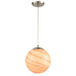 ELK SHOWROOM 30190/1 Planetario 10'' Wide 1-Light Mini Pendant - Satin Nickel