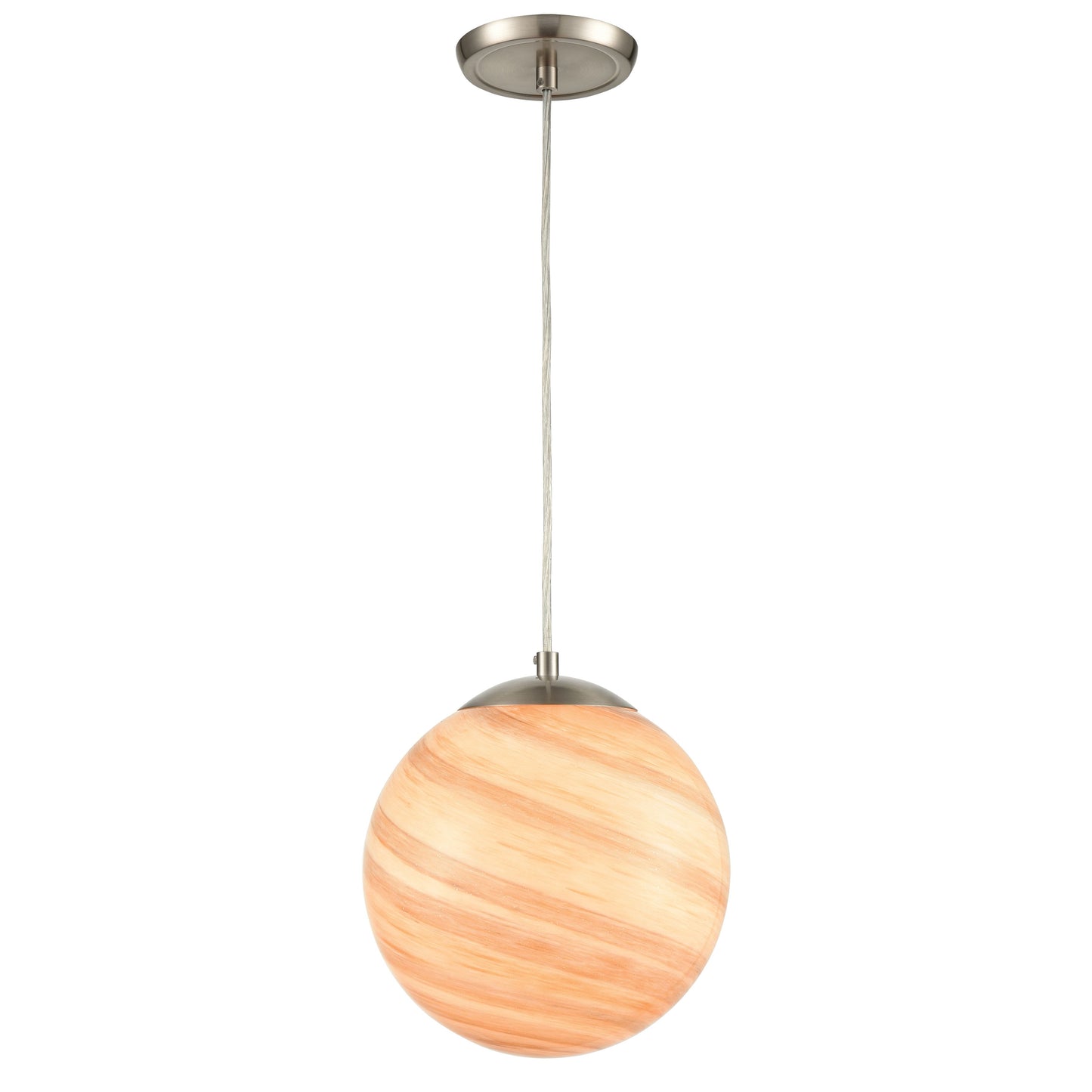 ELK SHOWROOM 30190/1 Planetario 10'' Wide 1-Light Mini Pendant - Satin Nickel