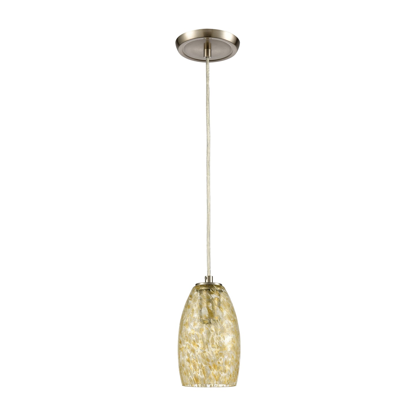 ELK SHOWROOM 30220/1 Golden Pasture 5'' Wide 1-Light Pendant - Satin Nickel