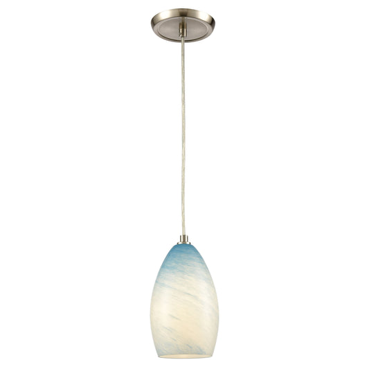 ELK SHOWROOM 30240/1 Planetario 5'' Wide 1-Light Mini Pendant - Satin Nickel