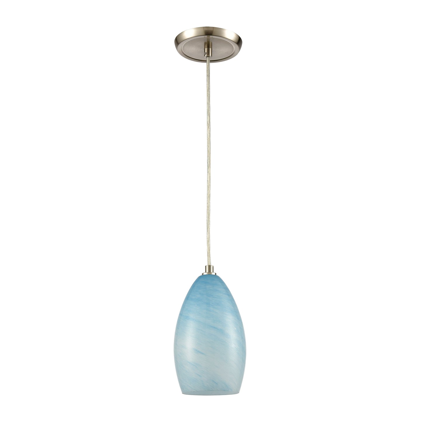 ELK SHOWROOM 30240/1 Planetario 5'' Wide 1-Light Mini Pendant - Satin Nickel