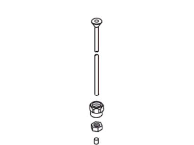 KOHLER Riser Assembly - Bright Chrome, K-30288-BC