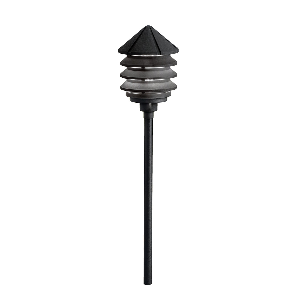 KICHLER 15005BKT Three Tier 12V Path Light Textured Black
