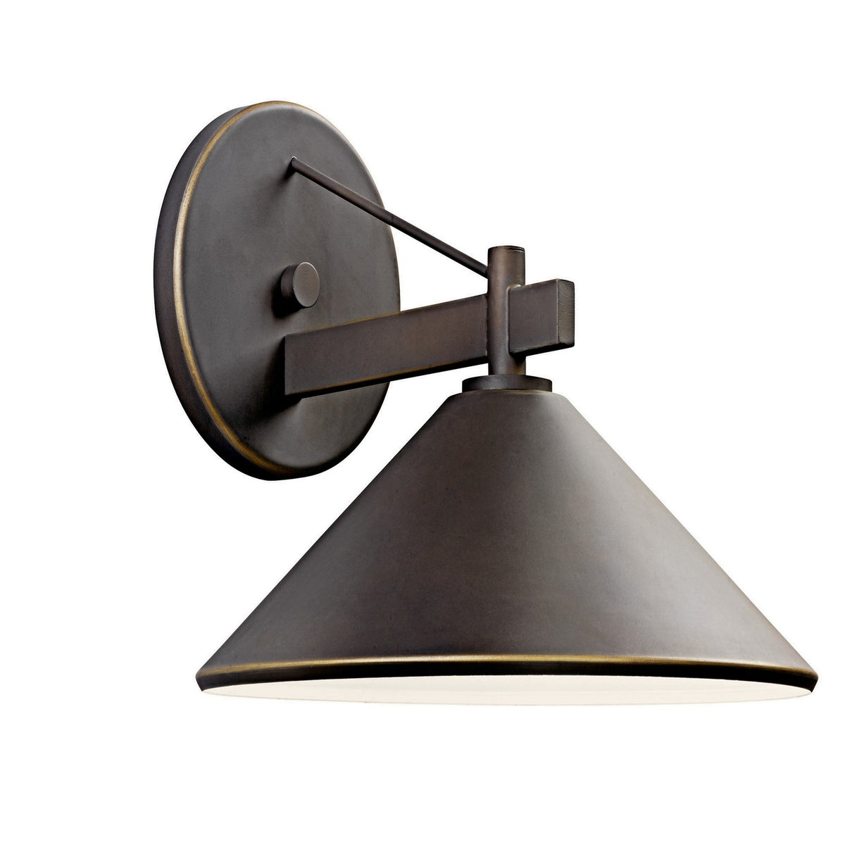 KICHLER 49061OZ Ripley 10" 1 Light Outdoor Wall Light In Olde Bronze