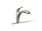 KOHLER K-30468-VS Rival Pull-Out Kitchen Sink Faucet With Two-Function Sprayhead - Vibrant Stainless
