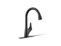 KOHLER K-30469-BL Rival Pull-Down Kitchen Sink Faucet With Two-Function Sprayhead - Matte Black