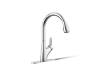 KOHLER K-30469-CP Rival Pull-Down Kitchen Sink Faucet With Two-Function Sprayhead - Polished Chrome