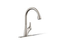KOHLER K-30469-VS Rival Pull-Down Kitchen Sink Faucet With Two-Function Sprayhead - Vibrant Stainless