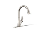 KOHLER K-30469-VS Rival Pull-Down Kitchen Sink Faucet With Two-Function Sprayhead - Vibrant Stainless