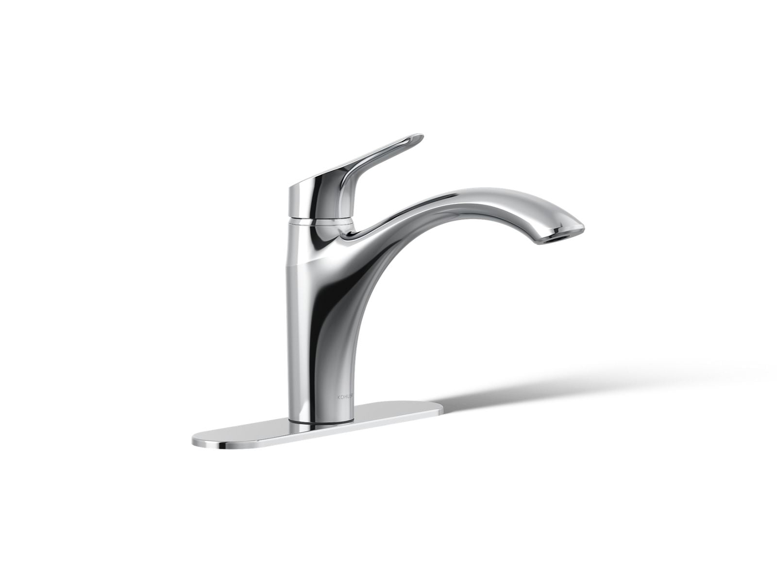 KOHLER K-30470-CP Rival Single-Handle Kitchen Sink Faucet - Polished Chrome