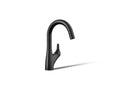 KOHLER K-30472-BL Rival Single-Handle Bar Sink Faucet - Matte Black