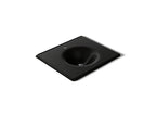 KOHLER K-3048-1-7 Iron/Impressions 25" Enameled Cast Iron Vanity Top With Integrated Round Sink - Black Black