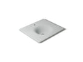 KOHLER K-3048-1-95 Iron/Impressions 25" Enameled Cast Iron Vanity Top With Integrated Round Sink - Ice Grey
