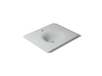 KOHLER K-3048-1-95 Iron/Impressions 25" Enameled Cast Iron Vanity Top With Integrated Round Sink - Ice Grey