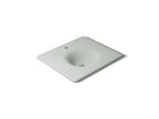KOHLER K-3048-1-FF Iron/Impressions 25" Enameled Cast Iron Vanity Top With Integrated Round Sink - Sea Salt