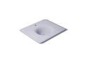 KOHLER K-3048-1-GRL Iron/Impressions 25" Enameled Cast Iron Vanity Top With Integrated Round Sink - Lavender Grey