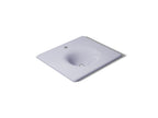 KOHLER K-3048-1-GRL Iron/Impressions 25" Enameled Cast Iron Vanity Top With Integrated Round Sink - Lavender Grey
