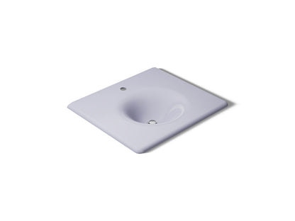 KOHLER K-3048-1-GRL Iron/Impressions 25" Enameled cast iron vanity top with integrated round sink - Lavender Grey
