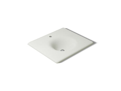 KOHLER K-3048-1-NY Iron/Impressions 25" Enameled cast iron vanity top with integrated round sink - Dune