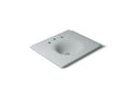 KOHLER K-3048-8-95 Iron/Impressions 25" Enameled Cast Iron Vanity Top With Integrated Round Sink - Ice Grey