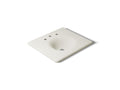 KOHLER K-3048-8-96 Iron/Impressions 25" Enameled Cast Iron Vanity Top With Integrated Round Sink - Biscuit