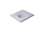 KOHLER K-3048-8-GRL Iron/Impressions 25" Enameled Cast Iron Vanity Top With Integrated Round Sink - Lavender Grey