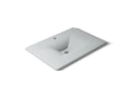 KOHLER K-3049-1-95 Iron/Impressions 31" Enameled Cast Iron Vanity Top With Integrated Rectangular Sink - Ice Grey