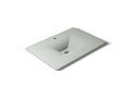 KOHLER K-3049-1-FF Iron/Impressions 31" Enameled Cast Iron Vanity Top With Integrated Rectangular Sink - Sea Salt