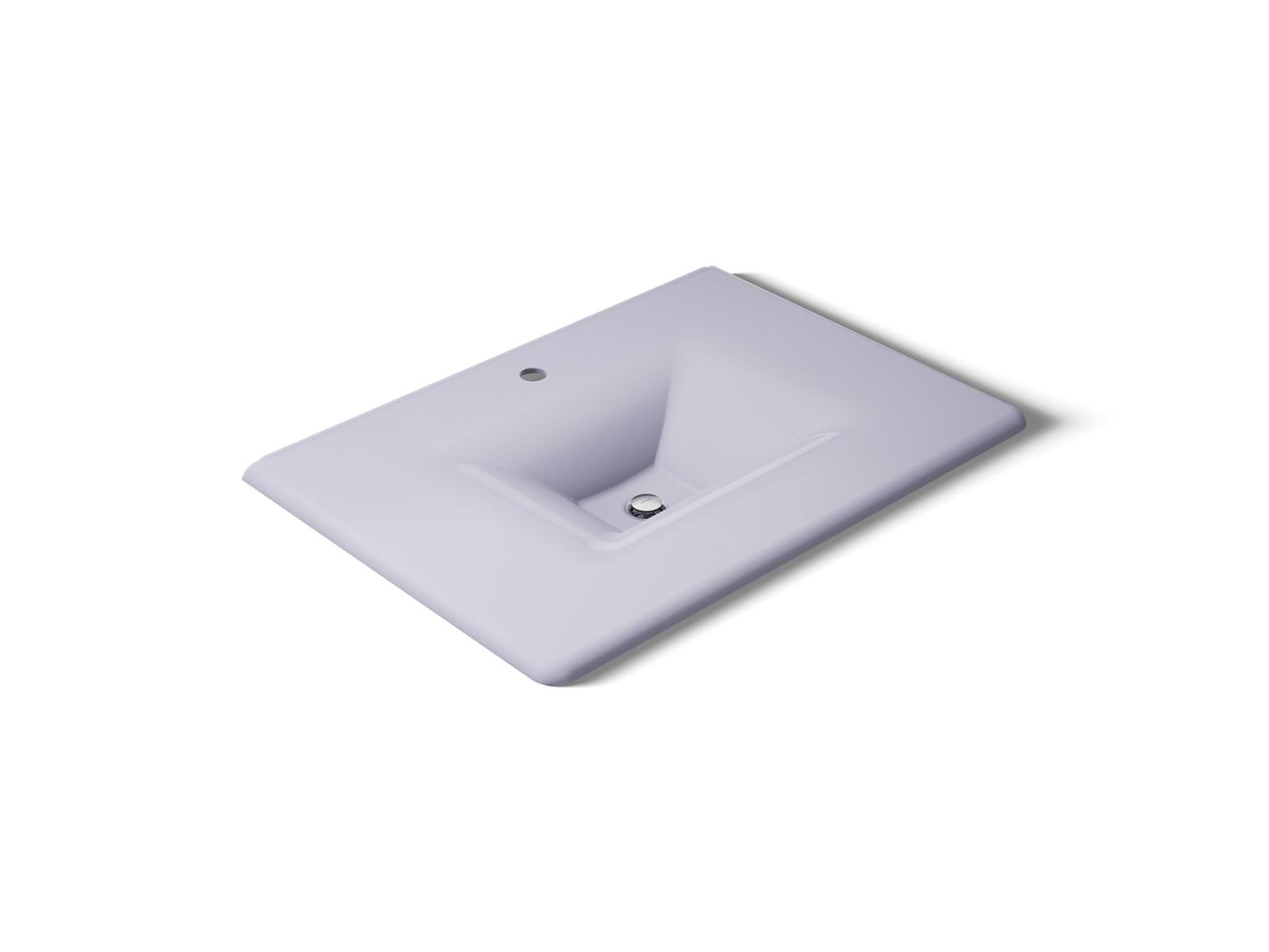 KOHLER K-3049-1-GRL Iron/Impressions 31" Enameled cast iron vanity top with integrated rectangular sink - Lavender Grey