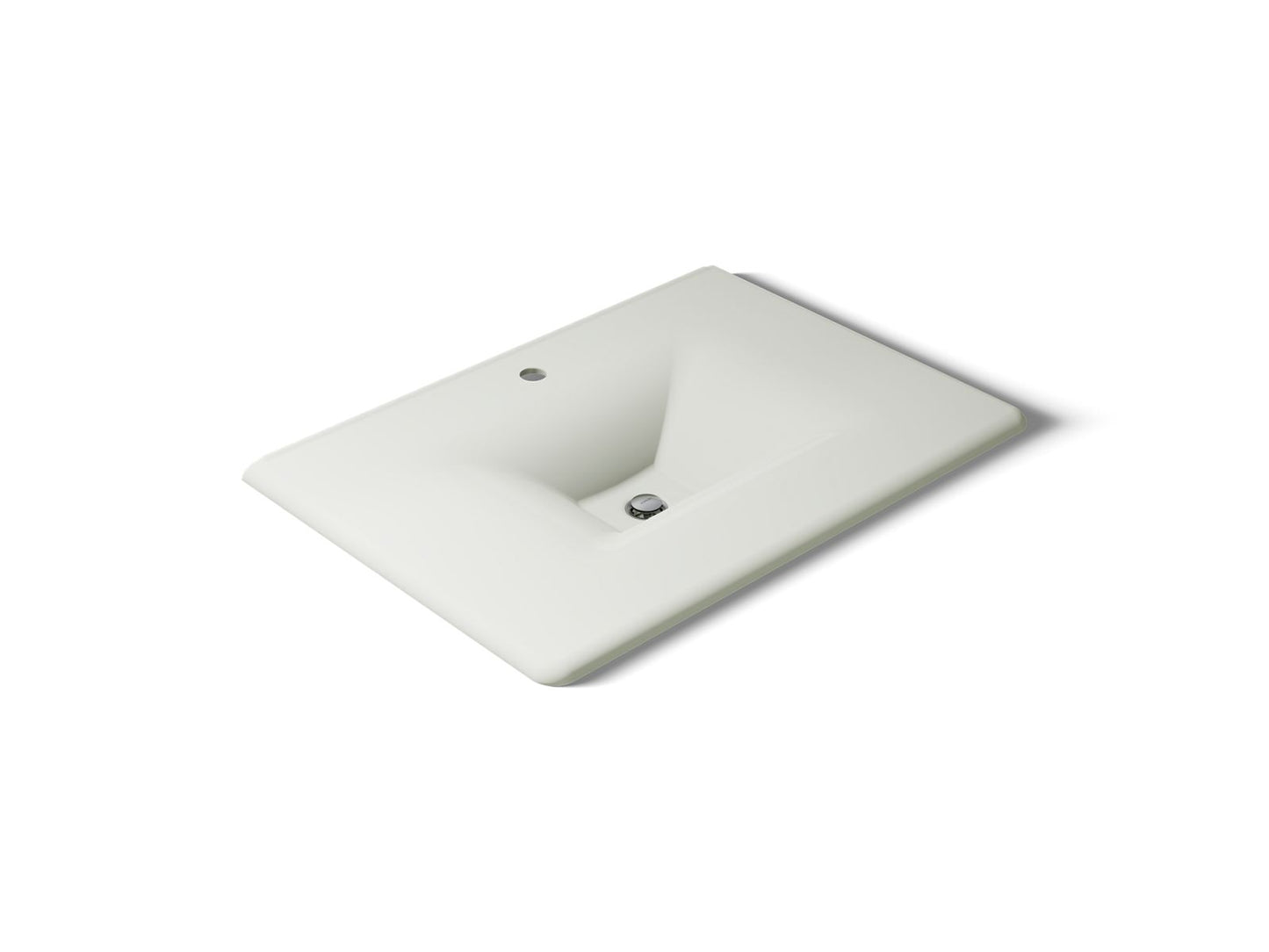 KOHLER K-3049-1-NY Iron/Impressions 31" Enameled cast iron vanity top with integrated rectangular sink - Dune