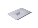 KOHLER K-3049-8-GRL Iron/Impressions 31" Enameled Cast Iron Vanity Top With Integrated Rectangular Sink - Lavender Grey