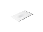 KOHLER K-3051-1-0 Iron/Impressions 37" Enameled Cast Iron Vanity Top With Integrated Oval Sink - White