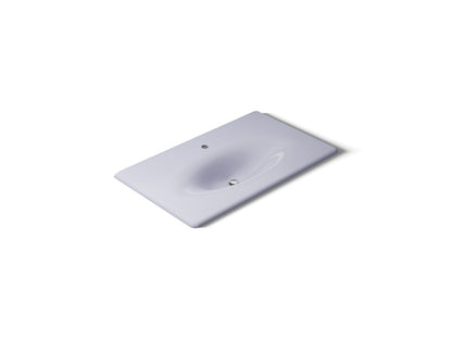 KOHLER K-3051-1-GRL Iron/Impressions 37" Enameled cast iron vanity top with integrated oval sink - Lavender Grey