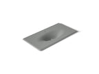 KOHLER K-3052-1-FT Iron/Impressions 43" Enameled Cast Iron Vanity Top With Integrated Oval Sink - Basalt