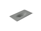 KOHLER K-3052-8-FT Iron/Impressions 43" Enameled Cast Iron Vanity Top With Integrated Oval Sink - Basalt