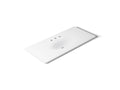 KOHLER K-3053-8-0 Iron/Impressions 49" Enameled Cast Iron Vanity Top With Integrated Oval Sink - White