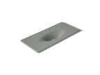 KOHLER K-3053-8-FT Iron/Impressions 49" Enameled Cast Iron Vanity Top With Integrated Oval Sink - Basalt