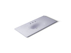 KOHLER K-3053-8-GRL Iron/Impressions 49" Enameled Cast Iron Vanity Top With Integrated Oval Sink - Lavender Grey