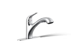 KOHLER K-30612-CP Jolt Pull-Out Kitchen Sink Faucet With Two-Function Sprayhead - Polished Chrome